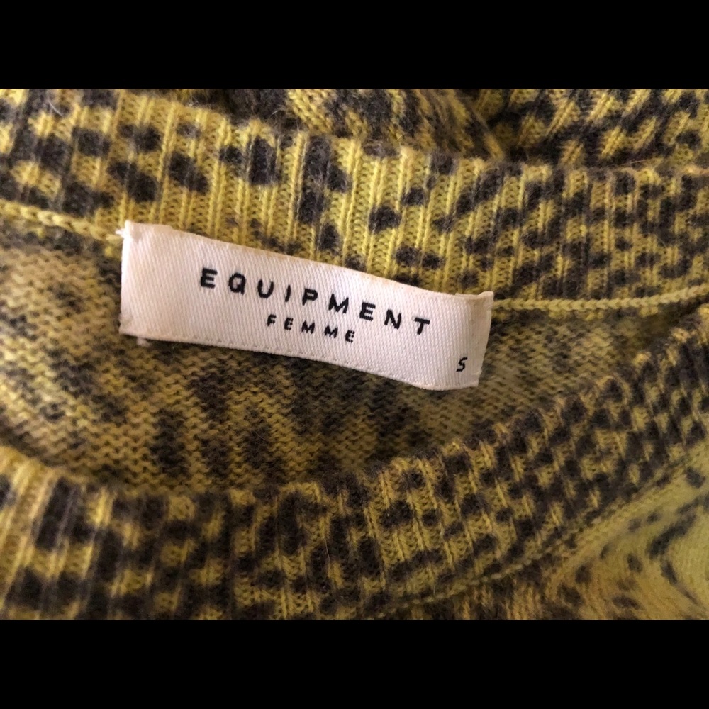 Equipment Sloan Python Print Cashmere Sweater - image 7